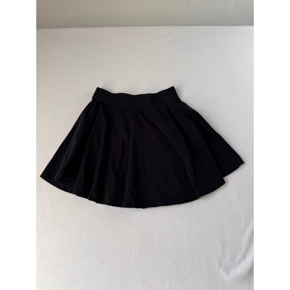 Nordstrom Women's XL 14-16 Black Mini Skort Pull On Casual Stretch Skirt Shorts